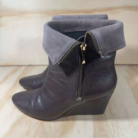 Kate Spade Brown Wedge Boots Women’s Size 9 - Picture 1 of 7